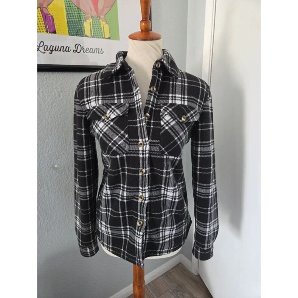 Sage Collective XS fleece lined flannel jacket